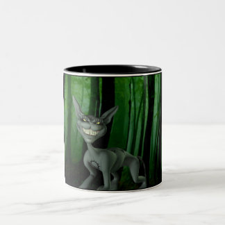 De Café Em Dois Tons Caneca má do gatinho