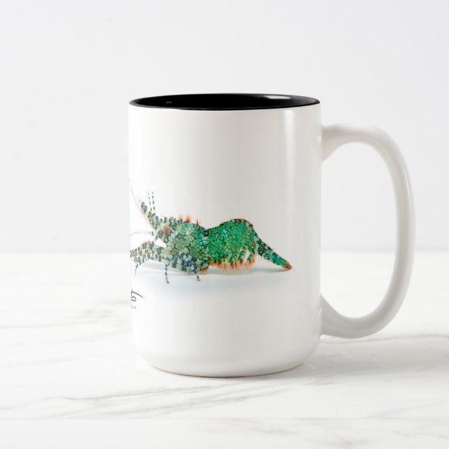 De Café Em Dois Tons Caneca marmoreada do camarão (Direita)