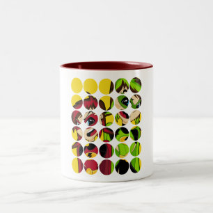 De Café Em Dois Tons Caneca mascarada da menina do super-herói