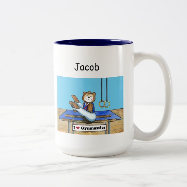 De Café Em Dois Tons Caneca masculina do Gymnast (Direita)