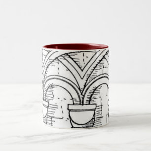 De Café Em Dois Tons Caneca medieval da arquitetura