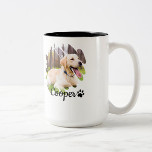 De Café Em Dois Tons Caneca Minimalista Grunge – Design Moderno e Legal