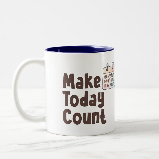 De Café Em Dois Tons Caneca Motivacional com Nome Personalizado Faça o  (Esquerda)