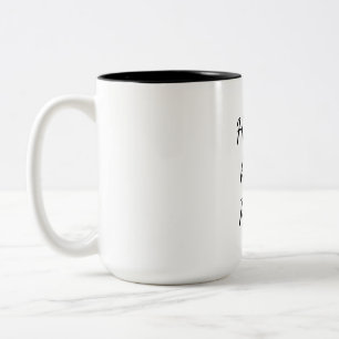 De Café Em Dois Tons Caneca Motivacional Hustle Heart Repeat – Inspiraç