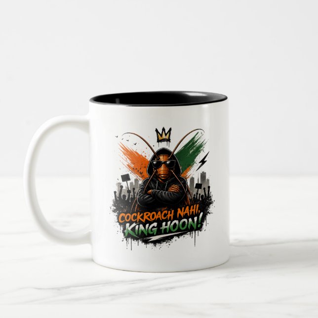 De Café Em Dois Tons Caneca Motivacional Rei Barata (Esquerda)