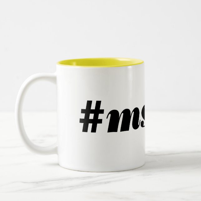 De Café Em Dois Tons caneca #msaed (Esquerda)