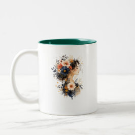 De Café Em Dois Tons Caneca Musa das Flores Silvestres
