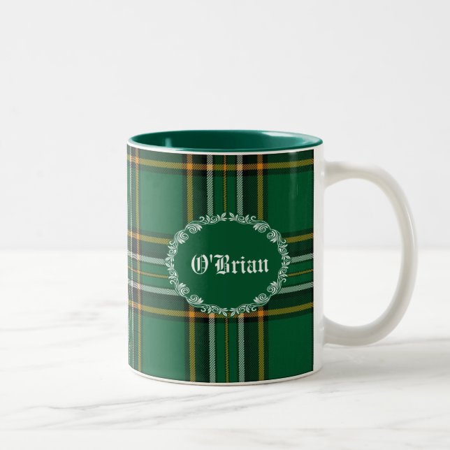 De Café Em Dois Tons Caneca nacional irlandesa verde do costume da (Direita)