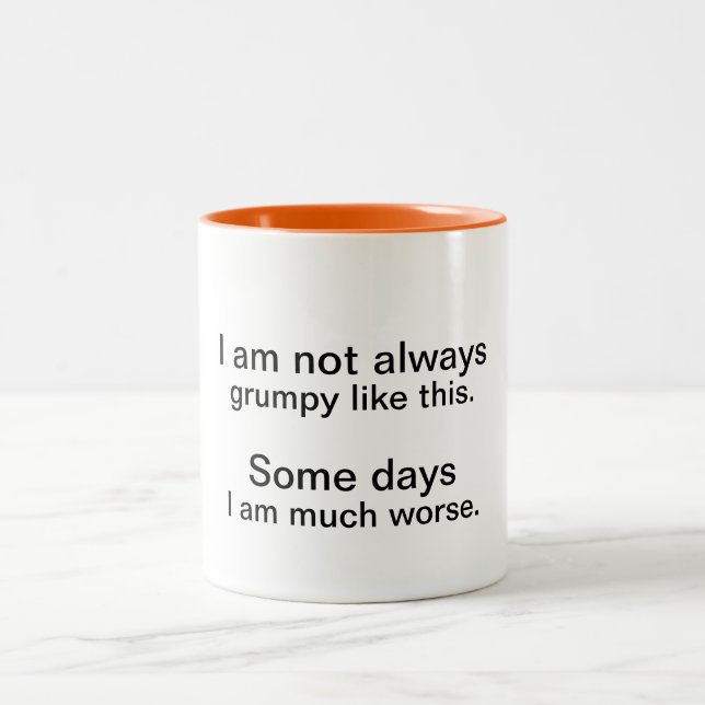 De Café Em Dois Tons Caneca não sempre mal-humorada (Centro)