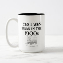 Caneca 'Nascido nos anos 1900', presente engraçado