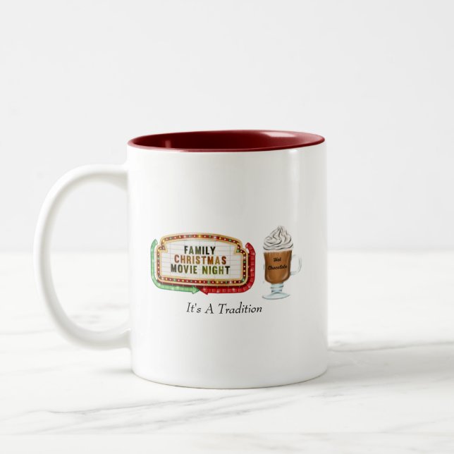 De Café Em Dois Tons Caneca Natal (Esquerda)