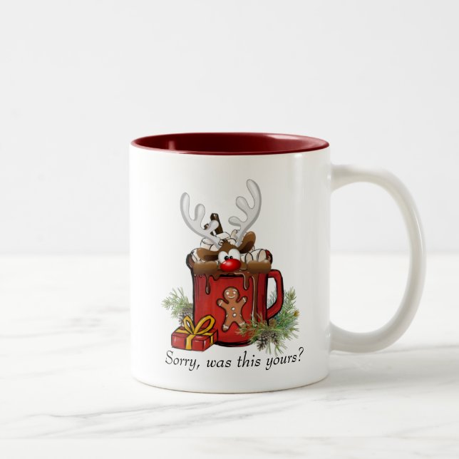 De Café Em Dois Tons Caneca Natal (Direita)