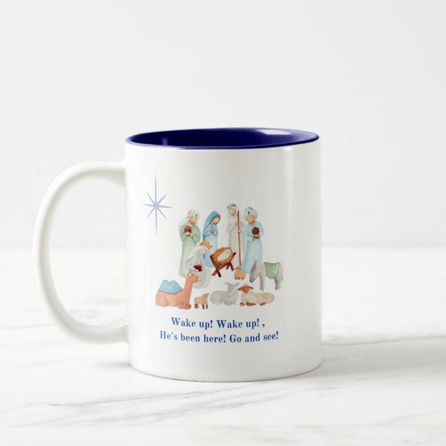 De Café Em Dois Tons Caneca Natal (Esquerda)
