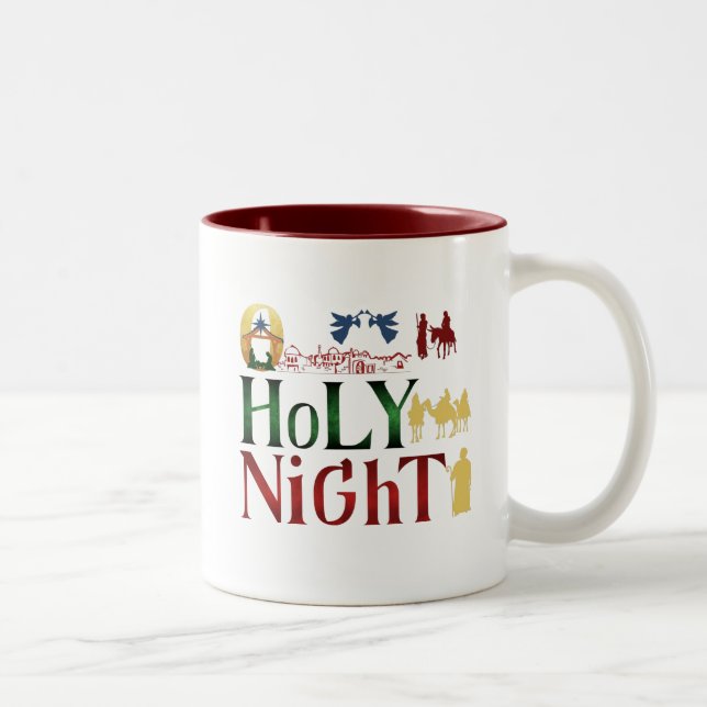 De Café Em Dois Tons Caneca Natal (Direita)