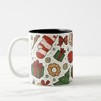 De Café Em Dois Tons Caneca Natal