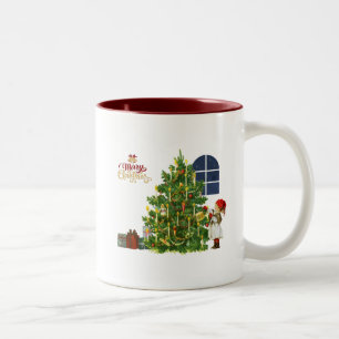 De Café Em Dois Tons Caneca Natal
