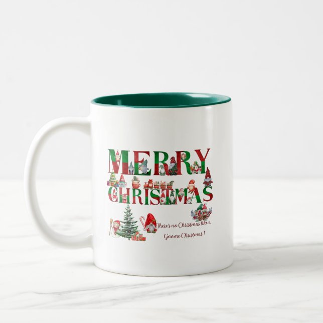 De Café Em Dois Tons Caneca Natal (Esquerda)