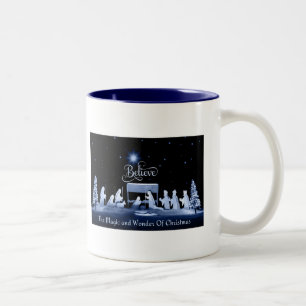 De Café Em Dois Tons Caneca Natal