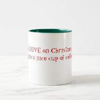De Café Em Dois Tons Caneca Natal