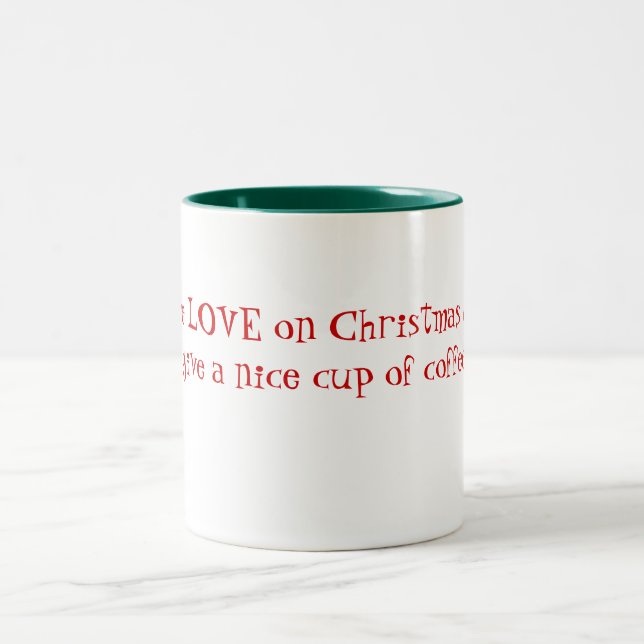 De Café Em Dois Tons Caneca Natal (Centro)