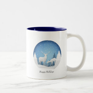 De Café Em Dois Tons Caneca Natal