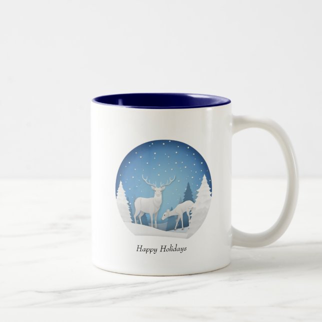 De Café Em Dois Tons Caneca Natal (Direita)
