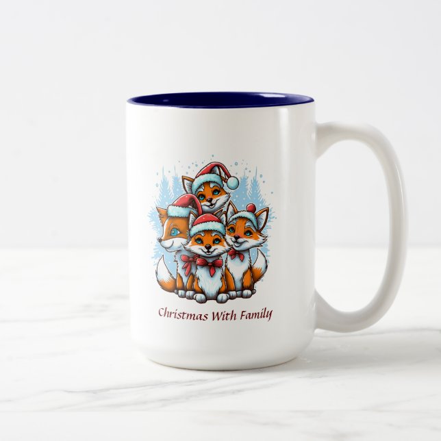 De Café Em Dois Tons Caneca Natal (Direita)