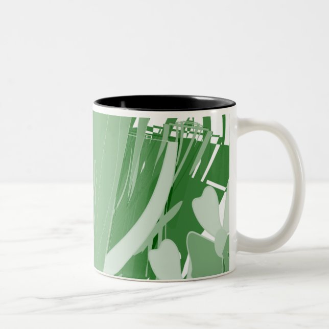 De Café Em Dois Tons Caneca Natureza Moderna (Direita)