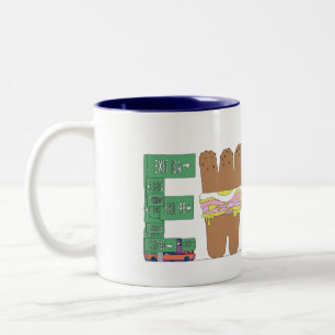 De Café Em Dois Tons Caneca   NEWARK, NJ (EWR)