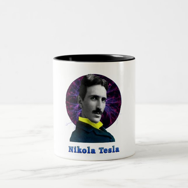 De Café Em Dois Tons Caneca Nicola Tesla (Centro)
