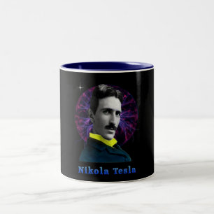 De Café Em Dois Tons Caneca Nicola Tesla