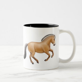 De Café Em Dois Tons Caneca norueguesa do cavalo do fiorde