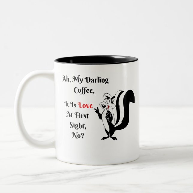 De Café Em Dois Tons Caneca Nostálgica do Pepe Le Pew (Esquerda)
