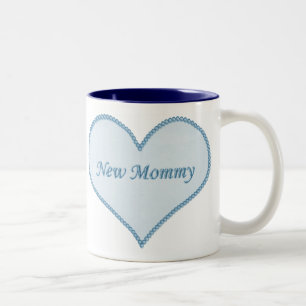 De Café Em Dois Tons Caneca nova das mamães, azul