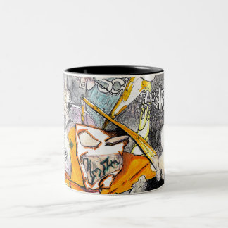 De Café Em Dois Tons Caneca nova das portas