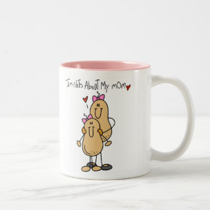 De Café Em Dois Tons Caneca Nuts About My Mom-Girl