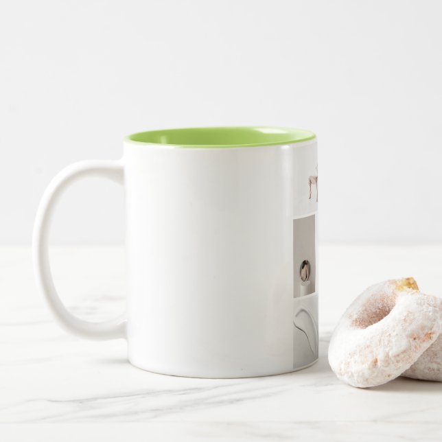 De Café Em Dois Tons Caneca Obrigado Pelo Seu Apoio E Amor (Com Donut)