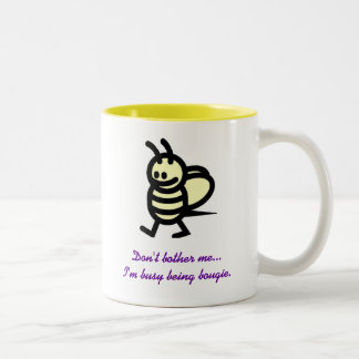 De Café Em Dois Tons Caneca ocupada da vela