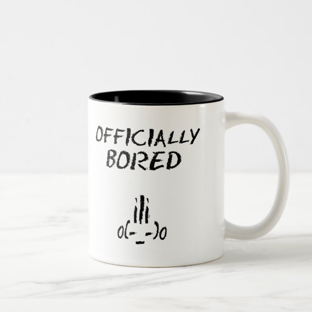 De Café Em Dois Tons Caneca oficialmente furada (Direita)
