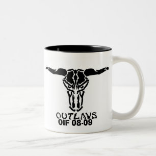 DE CAFÉ EM DOIS TONS CANECA OIF DOS FORA DA LEI