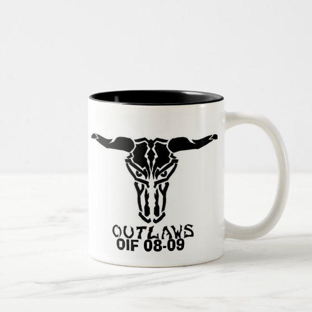 DE CAFÉ EM DOIS TONS CANECA OIF DOS FORA DA LEI (Direita)