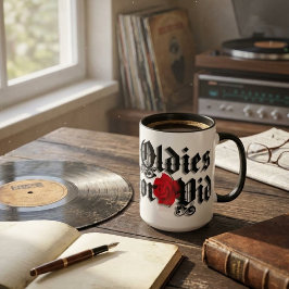 De Café Em Dois Tons Caneca Oldies por vida