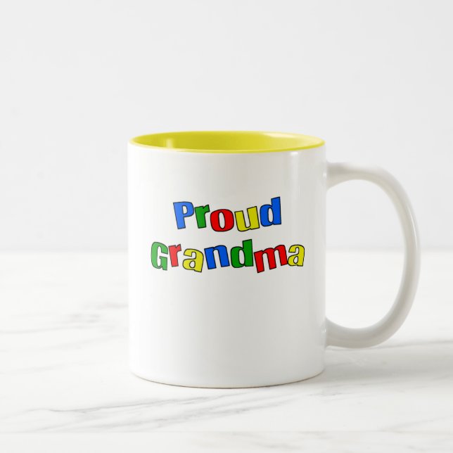 De Café Em Dois Tons Caneca orgulhosa da avó (Direita)