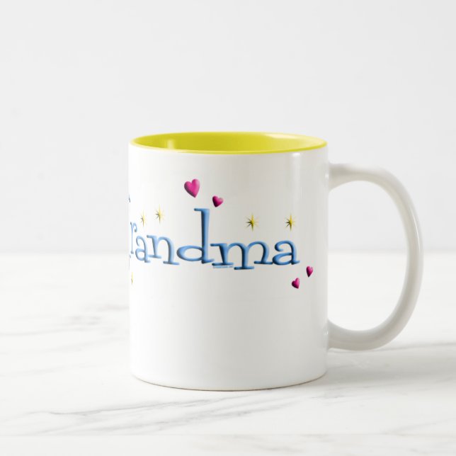 De Café Em Dois Tons Caneca orgulhosa da avó (Direita)