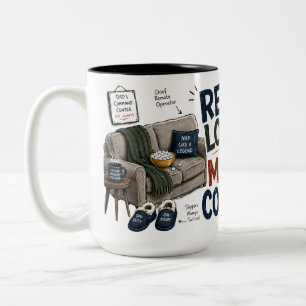 De Café Em Dois Tons Caneca Pai Missão Remota Concluída