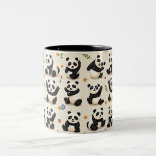 De Café Em Dois Tons caneca panda