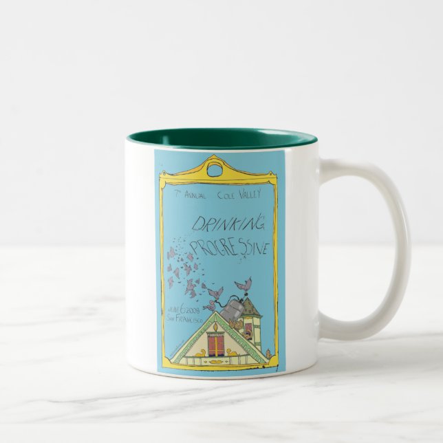 De Café Em Dois Tons Caneca para bebidas (Direita)