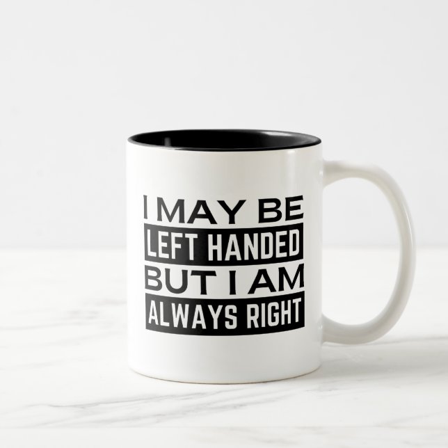 De Café Em Dois Tons Caneca para Canhotos (Direita)