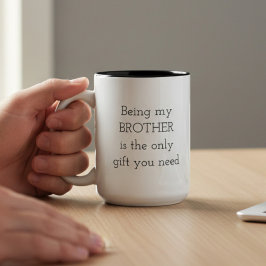 De Café Em Dois Tons Caneca para Irmãos e Irmãs