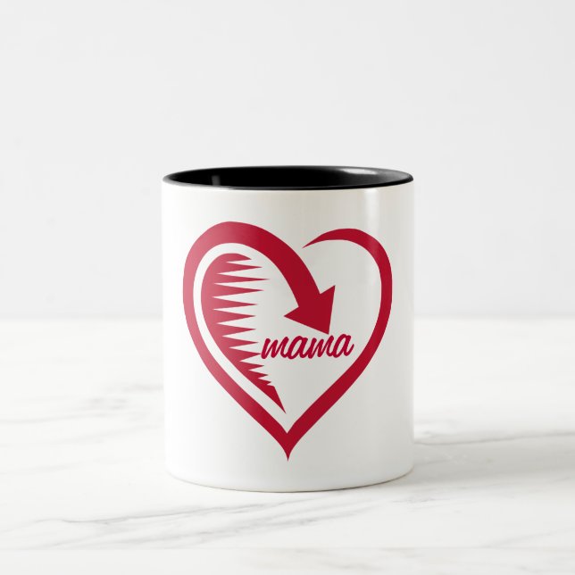 De Café Em Dois Tons caneca para o mama (Centro)